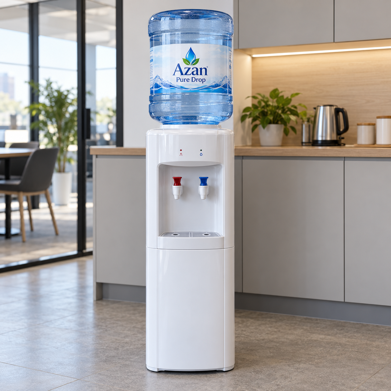 Illustrative Azan office water dispenser